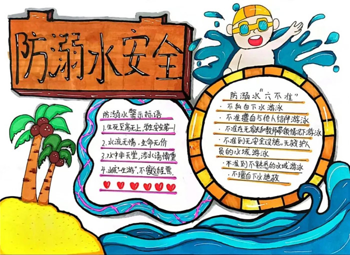 防溺水手抄报内容资料简洁又大方